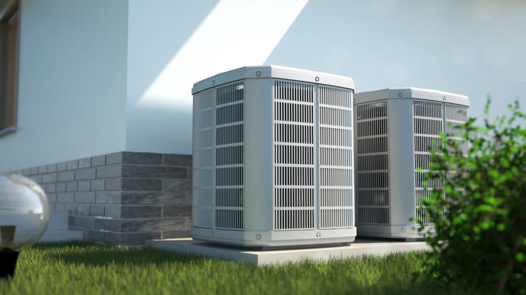 AC on the side of home in PDX