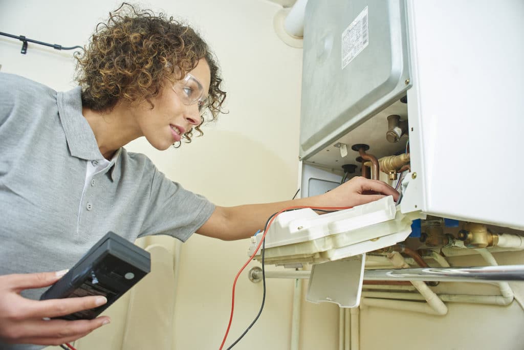 Furnace maintenance performed by Comfort 360 tech