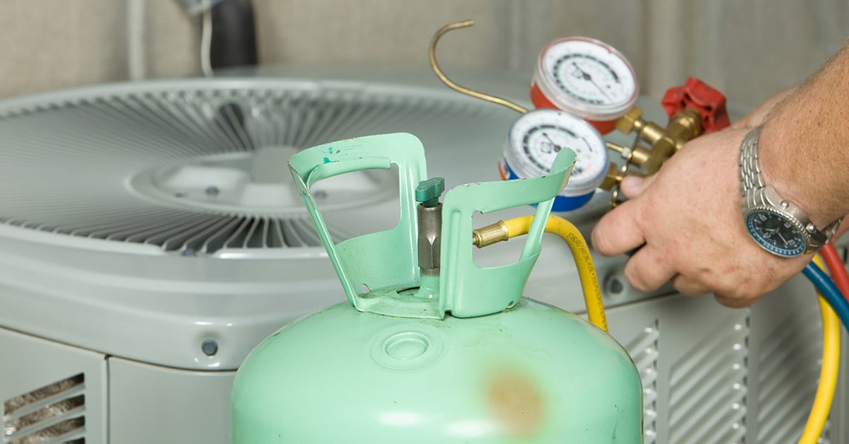 AC tune up with refrigerant